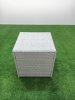 Fimous Rattan Garden Outdoor Furniture Set 11 Seater Rattan Garden Sofa Set with 2 Small Footstool Side Table Light Grey Mixed
