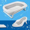 Fimous Foldable Bathtub PVC Adult SPA Soaking Water Tub with Cover for Bathroom