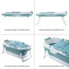 Fimous Portable Foldable Bathtub Adults Free Standing Soaking Bath Tub for Bathroom Spa