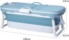Fimous Portable Bathtub Adult Folding Bath tub Large Thicken Free Standing Soaking Barrel for Adults Children