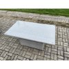 Fimous Rattan Outdoor Garden Funiture Set Height Adjustable Rising Lifting Table Sofa Dining Set with Light Grey
