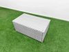Fimous 4 Seater Outdoor Love Sofa Set Rattan Garden Furniture Set with Rectangular Coffee Table Light Grey