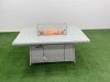 Fimous 10 Seat PE Rattan Lounge Sofa Set Outdoor Garden Furniture Set with Firepit Dining Table 3 Seater Sofa 2 Big Footstool Light Grey