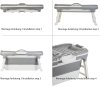 Fimous Foldable Adult Bathtub Body Spa Freestanding Soaking Tub Non-Slip Bathing Shower for Bathroom Grey
