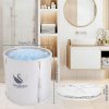 Fimous Easy Foldable Bathtub Body SPA and Ice Bath Sturdy Bubble Bathtub