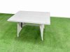 Fimous Rattan Garden Furniture Dining Set 8-seater Patio Rectangular Table 3 Seater Sofa Set with Side Table 2 Small Stools Light Grey