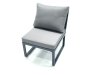 Fimous 10 Seater Outdoor Aluminum Garden Furniture Set Corner Sofa Big Footstool 2 Chairs Adjustable Rising Lifting Dining Table Sets Dark Grey
