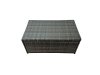 Fimous Patio Sofa Oblong Coffee Table Set Rattan Garden Furniture Set with 2 Chairs 3 Stools Side Table Dark Grey Mixed