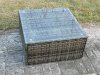 Fimous Rattan Garden Furniture Set Outdoor Lounge Corner Sofa Set With Square Coffee Table Big Footstool 7 Seater Dark Grey Mixed