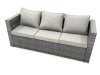 Fimous Garden Outdoor Rattan Furniture Set with Sofa Coffee table Dark Grey Mixed
