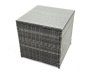 Fimous Outdoor Garden Furniture Set 10 Seater Rattan Sofa Set with Coffee Table Big Footstool 2 Side Tables Dark Grey Mixed