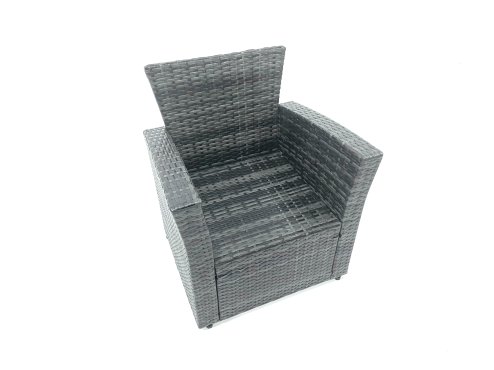 Fimous 8 Seater Garden Rattan Furniture Corner Dining Set with Big Footstool Indoor Outdoor Lounge Sofa Set Dark Grey Mixed