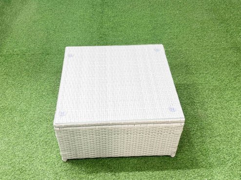 Fimous Rattan Garden Outdoor Furniture Set 10 Seater Rattan Garden Sofa Set with Armchair 3 Footstools Light Grey Mixed