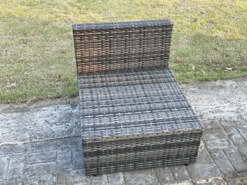 Fimous 4 PC Modular Rattan Garden Furniture Sofa Set Corner Sofa And Armless Sofa