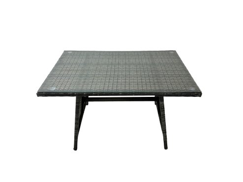 Fimous 10-seater Outdoor PE Rattan Sofa Set with Dining Table Patio Garden Furniture Sets with Chair 3 Stools Side Table Dark Grey Mixed