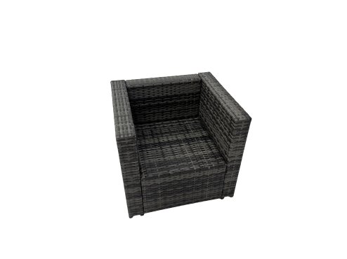 Fimous Rattan Garden Furniture Set Outdoor 10 Seater Patio Dining Corner Sofa Sets with Dining Table Chair 2 Small Stools Dark Grey Mixed