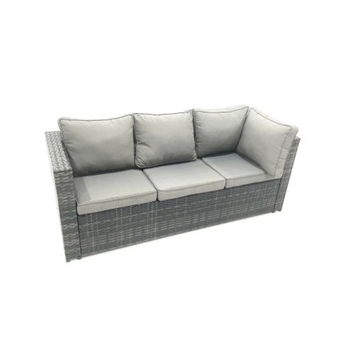 Fimous Lounge Rattan Corner Sofa Set Outdoor Garden Furniture Rectangular Dining Table Chair