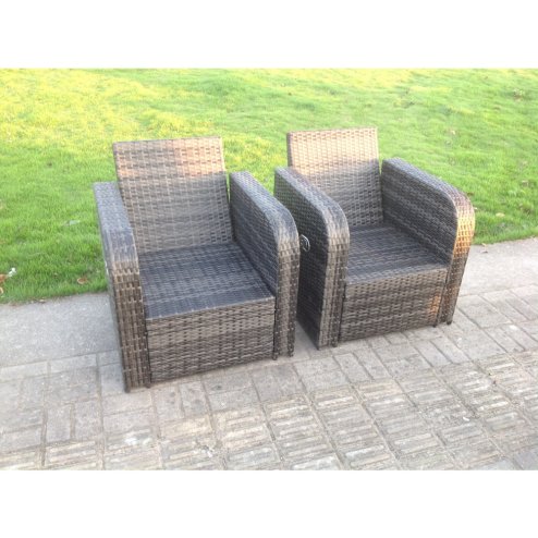 Fimous PE Rattan Garden Furniture Set Adjustable Chair 2 Seater Sofa Double Love Seat Sofa Oblong Dining Table With 2 Stools