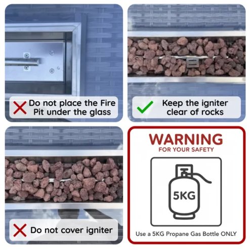 Fimous Rattan Garden Furniture Firepit Dining Set 8 Seater Lounge Sofa Table Set with 2 side table big Footstool