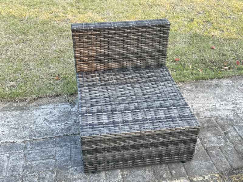 Fimous 4 PC Modular Rattan Garden Furniture Sofa Set Corner Sofa And Armless Sofa