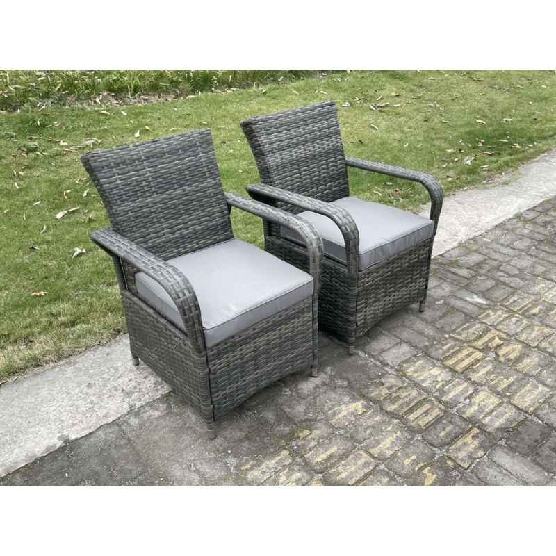 Fimous 4 Seat Rattan Garden Furniture Dining Set Table And Chair Sets PE Wicker Patio Outdoor 4 Chairs Black Tempered Glass Table