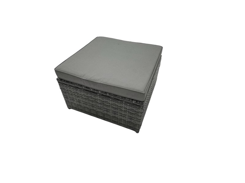 Fimous Rattan Garden Furniture Firepit Dining Set 13 Seater Lounge Sofa Table Set with 4 Footstools