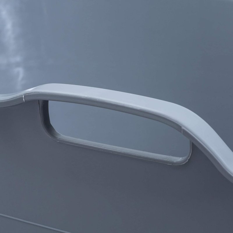 Fimous Bathtub for Adults, Soaking Bathtub for Hot Bath and Ice Bath Freestanding Bath Tub Grey