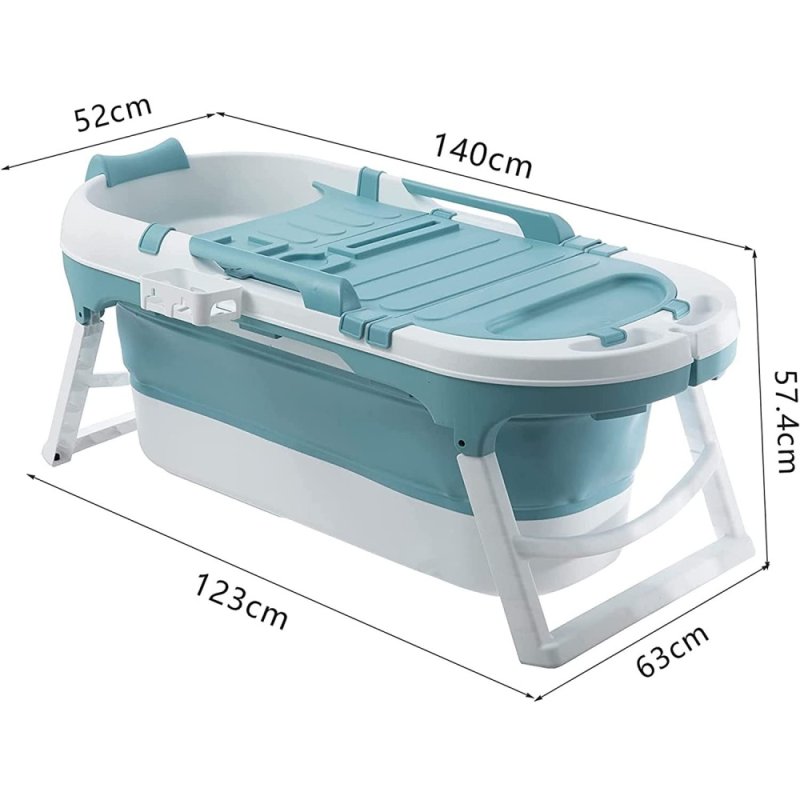 Fimous Portable Foldable Bathtub Adults Free Standing Soaking Bath Tub for Bathroom Spa