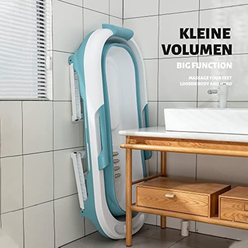 Fimous Portable Foldable Bathtub Adults Free Standing Soaking Bath Tub for Bathroom Spa