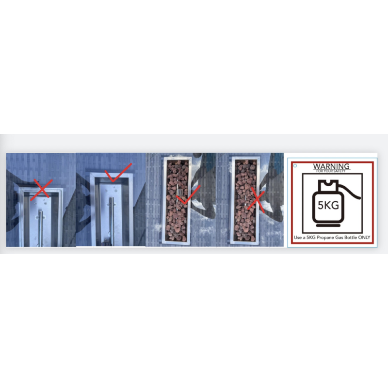 Fimous 8 Seater?Outdoor Rattan Sofa Set Garden Furniture Gas Firepit Set Heater Dining Table Footstools Dark Grey Mixed