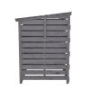 Living and Home Outdoor Spruce Wood Garbage Can Garden Storage Shed