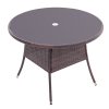 Rattan Outdoor Garden Table Patio Dining Tables Multi Size