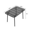 Outdoor Garden Slatted Metal Table Multi Size
