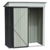 Living and Home 3x5FT Outdoor Metal Garden Storage Shed with Shelves