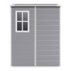 Living and Home 5 x 4FT Garden Plastic Storage Shed with Lockable Door