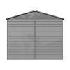 Living and Home 8.1x5.7FT Metal Apex Roof Garden Tool Shed, Grey
