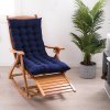 Living and Home Non-slip Sun Lounger Cushion for Garden Patio Dark Blue, 110cm(W) x 40cm(D)
