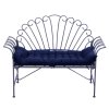 Living and Home Non-slip Sun Lounger Cushion for Garden Patio Dark Blue, 110cm(W) x 40cm(D)
