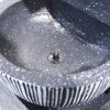 Living and Home Outdoor Water Fountain Rockery Decoration 3 Tier Bowls Solar Powered