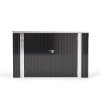 Living and Home 7 x 3 ft Outdoor Lockable Steel Garden Metal Junk/Bike Storage Shed, Anthracite