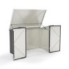 Living and Home 7 x 3 ft Outdoor Lockable Steel Garden Metal Junk/Bike Storage Shed, Anthracite