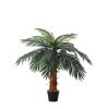 Living and Home 100cm Large Faux Palm Tree Fake Artificial Green Plants Realistic Tree Garden