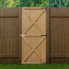 Living and Home Garden Flat Top Pine Wood Gate Kit, 79cm W X 183cm H