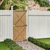 Living and Home Garden Flat Top Pine Wood Gate Kit, 79cm W X 183cm H