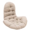 Living and Home Hanging Egg Chair Cushion, Camel