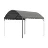 Living and Home 3x3M Outdoor Metal Arched Pergola with Shade