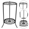 Living and Home Vintage 2 Tier Metal Plant Display Stand