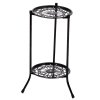 Living and Home Vintage 2 Tier Metal Plant Display Stand
