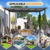 Living and Home 3x3M Aluminum Pergola for Patio Deck