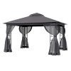 Living and Home Outdoor Garden Gazebo Shade Canopy 395cm W x 295cm D x  280cm H